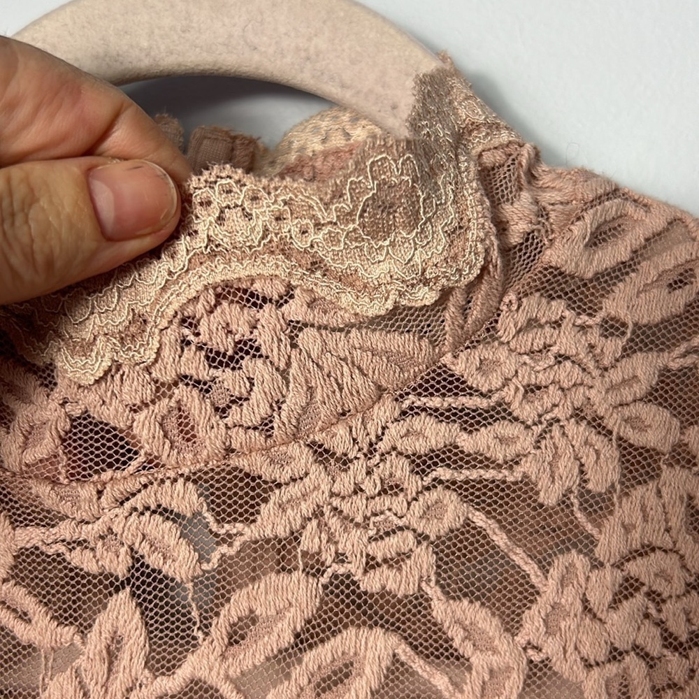 Rosemunde Copenhagen Lace Tank Top Peach - Picture 3 of 10